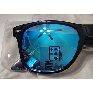 NWT Gleyemor Bright Blue Mirror Black Driving Sunglasses 115228